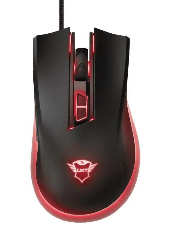 Trust GXT 121 Zeebo,1200 - 3200 dpi, adjustable LED lighting, 7 Programmable button, 1,8 m USB, Black