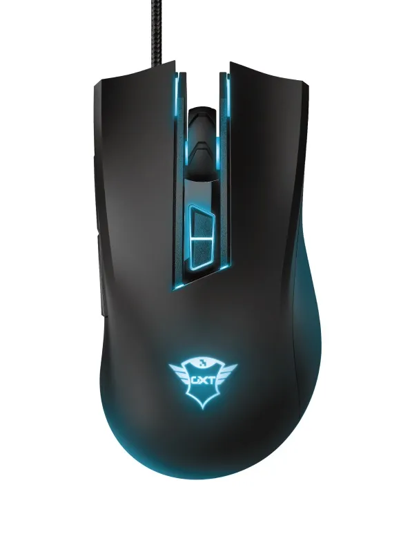 Trust GXT 121 Zeebo,1200 - 3200 dpi, adjustable LED lighting, 7 Programmable button, 1,8 m USB, Black