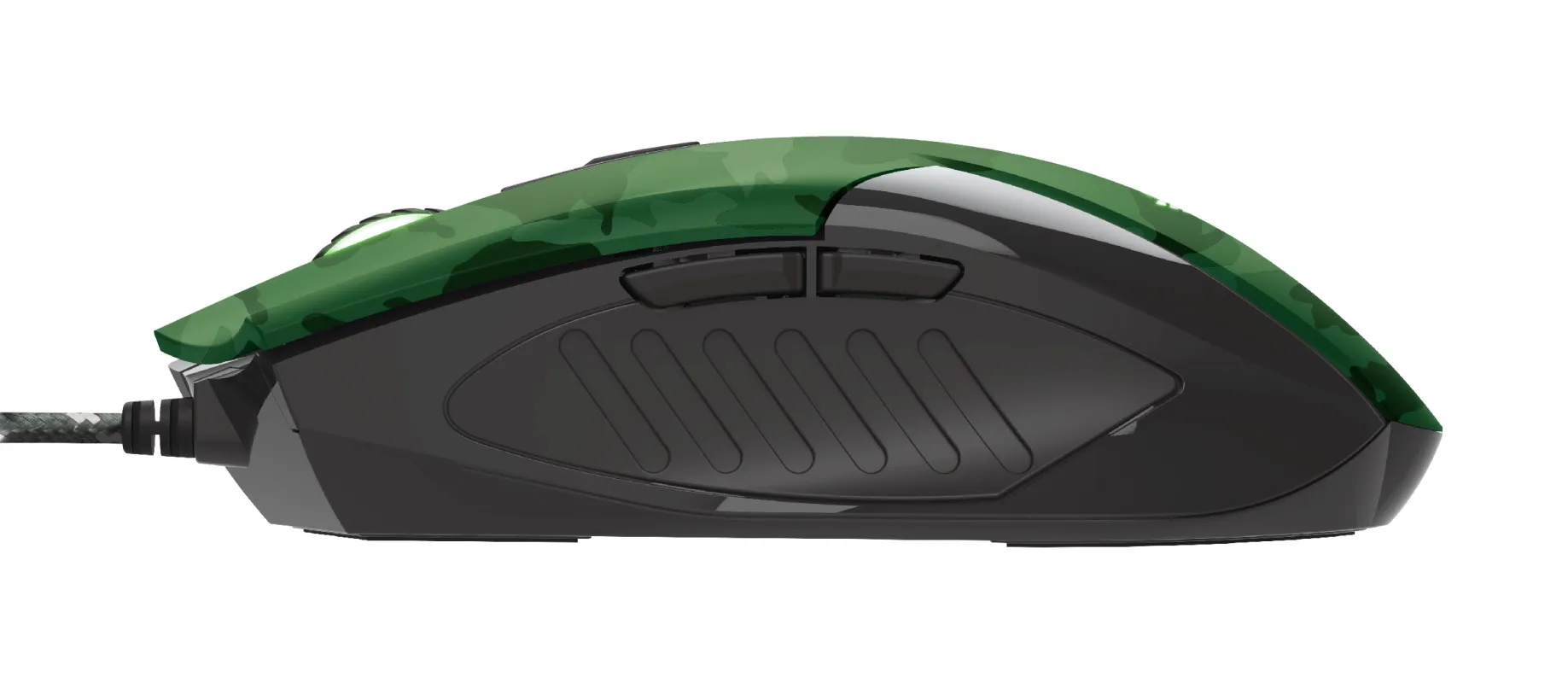 Trust Gaming GXT 781 Rixa Camo Mouse & Mouse Pad, 800 - 3200 dpi, 6 Responsive buttons, LED illumination with breathing effect in 4 colours, 1,8 m USB, Camouflage