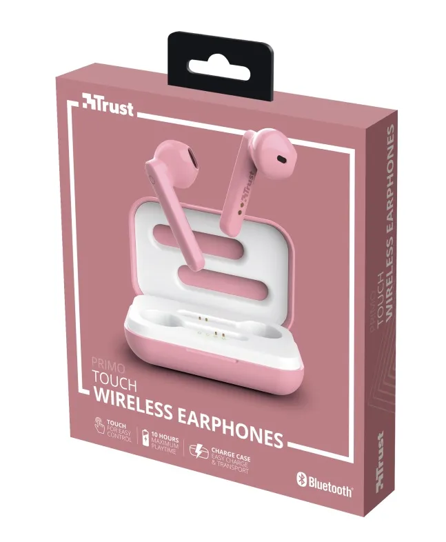 Casti Trust  Primo Touch Bluetooth / Pink