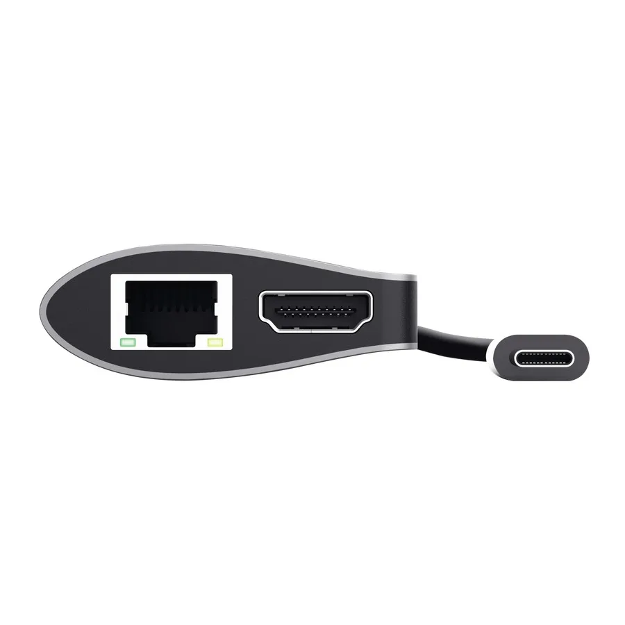 Adaptor Multiport Trust Dalyx/ USB-C/ 1xUSB-C/ 2xUSB-A/ HDMI/ RJ45/ SD/ microSD