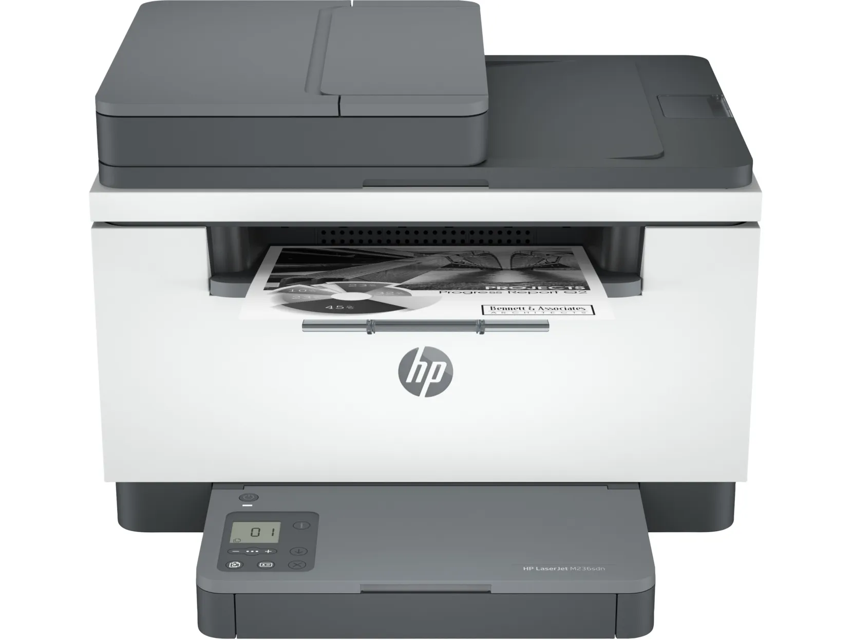 MFD HP LaserJet M236sdw, White, A4, 29/18 ppm/ipm, ADF40p, 64MB, up to 20000 monthly, 500 MHz, 600dpi, Duplex, 150 sheet input/ 100 output, Hi-Speed USB 2.0, Ethernet 10/100Base-TX, Wireless 802.11b/g/n, Bluetooth,136A/X Cart. W1360A/X (1150/2600p)