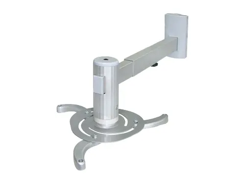 Sunne PRO05 Wall Projector Bracket, Wall to Projector 480-660mm, Tilt -15°~+15°, Swivel 360°, max 10kg, universal mounting pattern, Silver