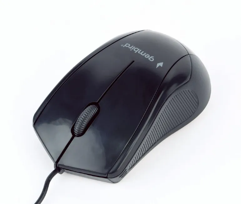 Gembird MUS-3B-02, Optical Mouse, 3-button, 1000dpi, USB, 1.35m cable, Black
