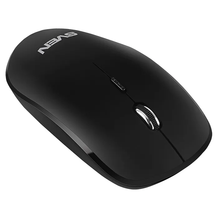 SVEN KB-C3200W, Wireless, Multimedia Keyboard & Mouse, 2.4GHz, (115 keys, 11 Fn-keys) + Mouse (3 + 1 (scroll wheel), 800/1200/1600 dpi), Nano receiver, USB, Black, Rus/Ukr/Eng