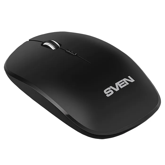 SVEN KB-C3200W, Wireless, Multimedia Keyboard & Mouse, 2.4GHz, (115 keys, 11 Fn-keys) + Mouse (3 + 1 (scroll wheel), 800/1200/1600 dpi), Nano receiver, USB, Black, Rus/Ukr/Eng
