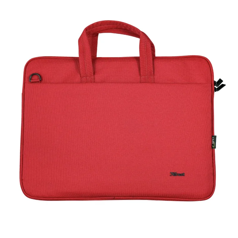 Trust NB bag 16” Bologna, Eco-friendly Slim laptop bag for 16” laptops, (410 x 290mm), Red