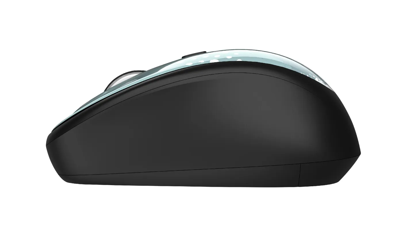 Trust Yvi Wireless Mouse - Blue, 8m 2.4GHz, Micro receiver, 800-1600 dpi, 4 button, Rubber sides for comfort and grip,USB