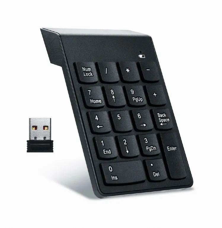 Wireless Keypad Gembird KPD-W-02 / 18 keys / USB / Black