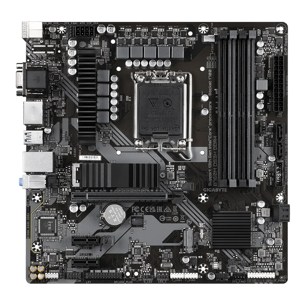 Placa de baza GIGABYTE B760M DS3H DDR4 / 1700 / B760 / DDR4 / mATX