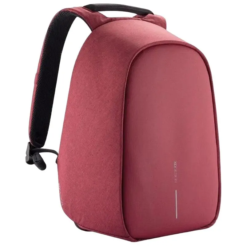 Laptop Backpack Bobby Hero Small, 13.3", PU Leather, Red
