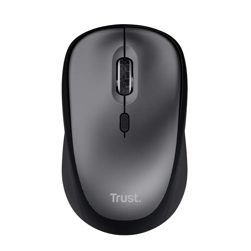 Wireless Silent Mouse Trust Yvi + Eco / 8m 2.4GHz Micro receiver / 1600dpi / Black