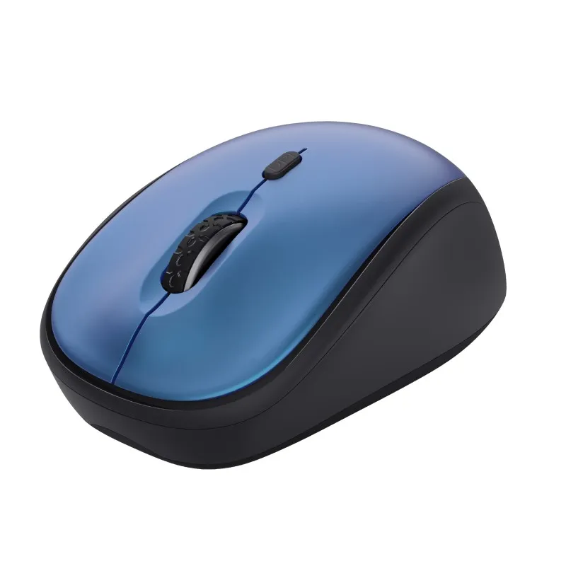 Wireless Silent Mouse Trust Yvi + Eco / 8m 2.4GHz Micro receiver / 1600dpi / Blue