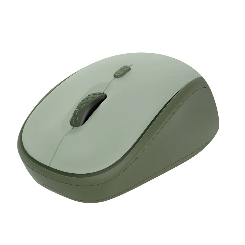 Wireless Silent Mouse Trust Yvi + Eco / 8m 2.4GHz Micro receiver / 1600dpi / Green