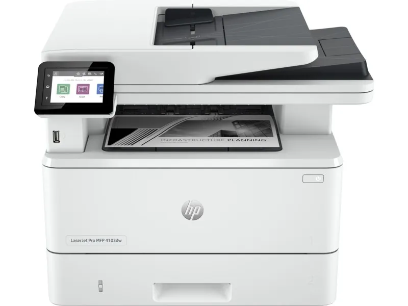 MFD HP LaserJet Pro 4103fdw / Duplex / DADF / Fax / Wi-Fi / Ethernet / A4 / White