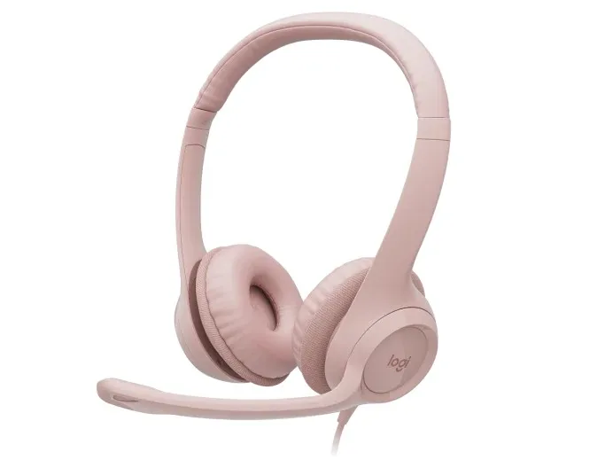 Casti Logitech USB H390, Rose