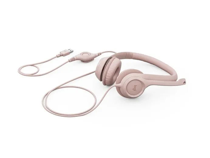 Casti Logitech USB H390, Rose