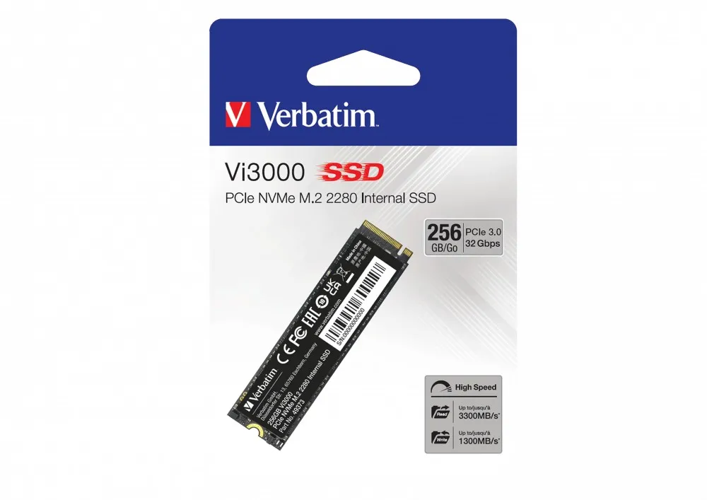 M.2 NVMe SSD Verbatim Vi3000 / 256GB