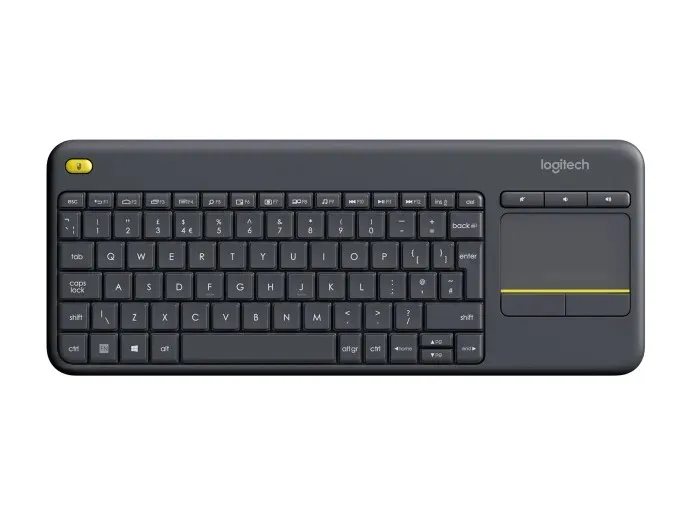 Tastatura tactila Wireless Logitech K400 Plus, Black