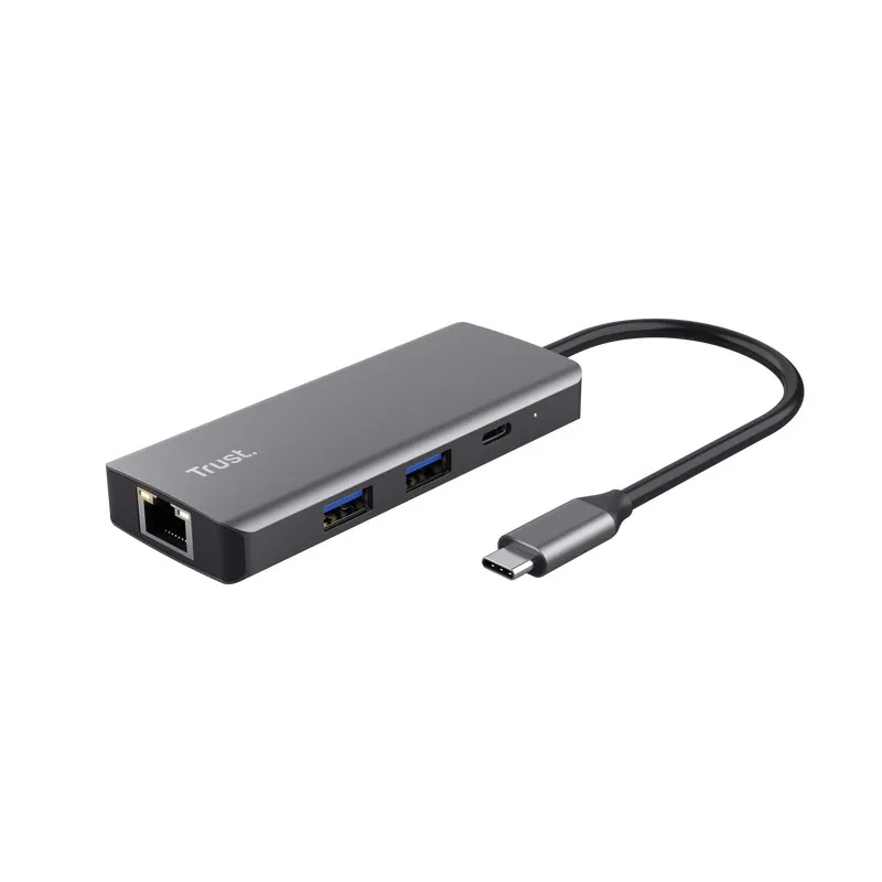 Adaptor Multiport Trust Dalyx/ USB-C/ 2xUSB-A/ 2xUSB-C/ HDMI/ RJ45/ SD