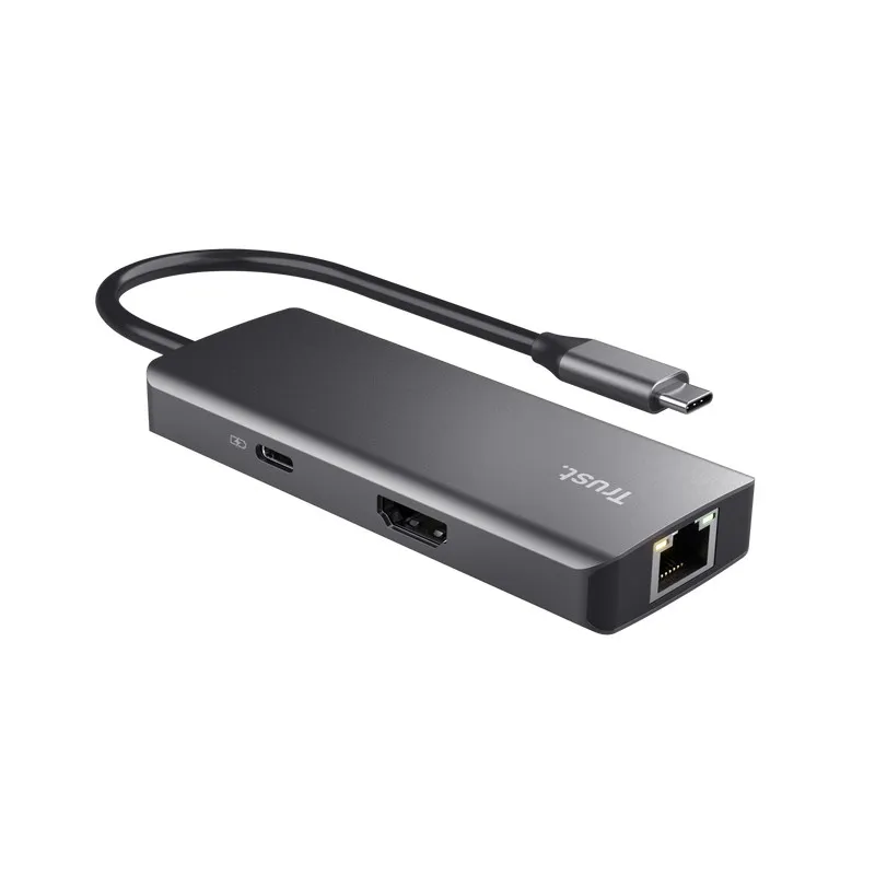 Adaptor Multiport Trust Dalyx/ USB-C/ 2xUSB-A/ 2xUSB-C/ HDMI/ RJ45/ SD