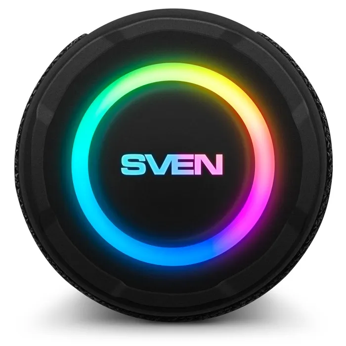 Boxa portabila SVEN PS-160, Black / 12W / Bluetooth / FM / USB / microSD / 1200mA*h