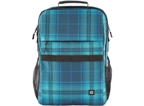 16.1” NB Backpack - HP Campus XL Tartan Plaid Backpack - Extra-Padded Floating Laptop Pocket, a Double-Coil, Lockable Zipper, Rain-repellant Material.
