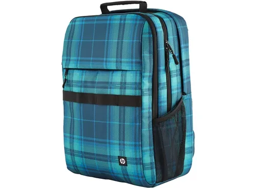 16.1” NB Backpack - HP Campus XL Tartan Plaid Backpack - Extra-Padded Floating Laptop Pocket, a Double-Coil, Lockable Zipper, Rain-repellant Material.