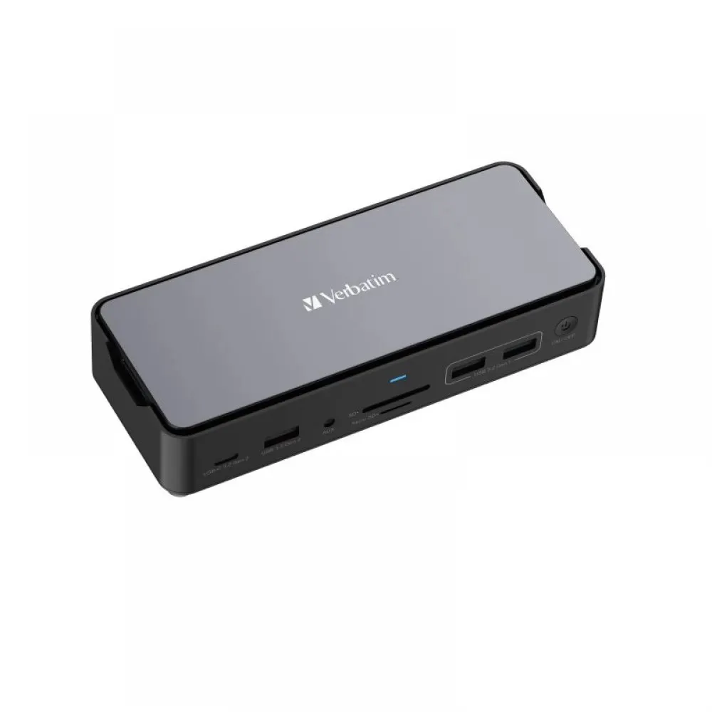 Doc-Station Verbatim USB-C Pro CDS-15S wtih M.2 NVMe slot, 15 ports