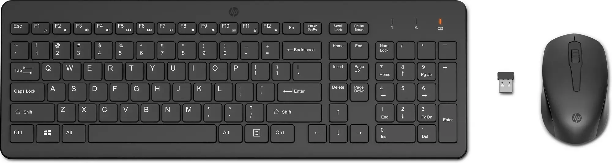 Tastatura si Mouse Wireless HP 330, Black