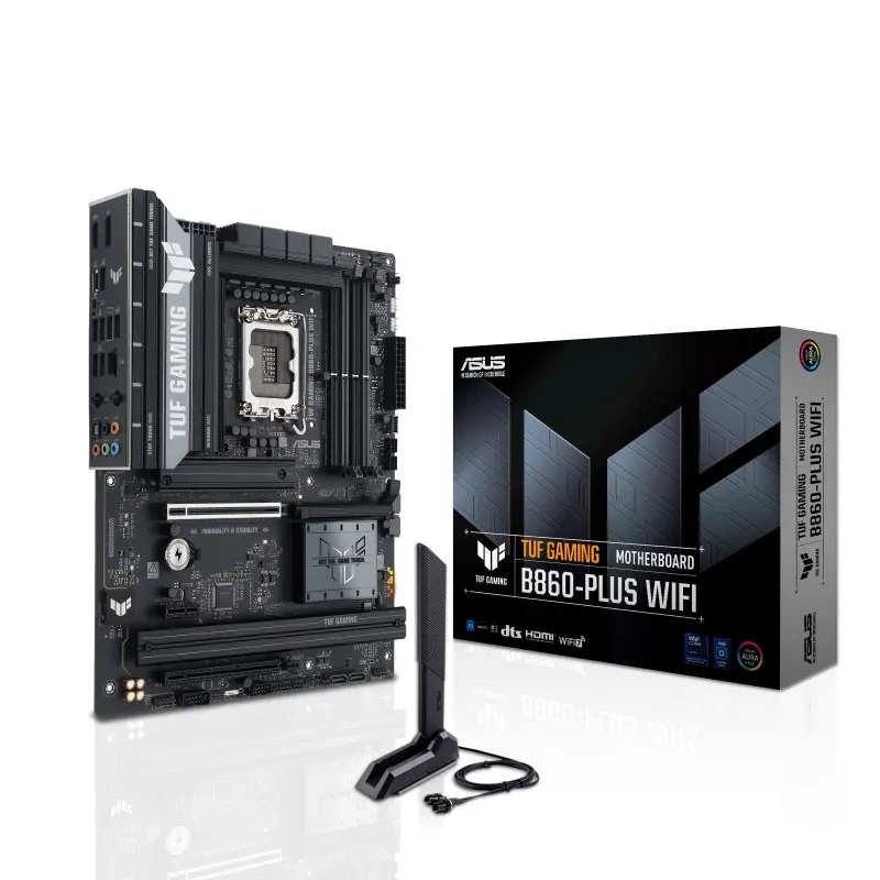 Placa de baza ASUS TUF GAMING B860-PLUS WIFI/ 1851/ Intel B860/ DDR5 / ATX
