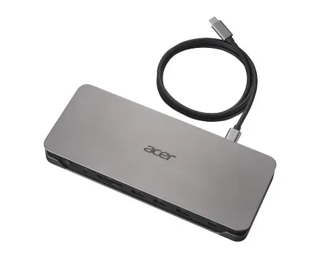 Docking Station Acer ADK230/ 2x HDMI/ 1x DP/  2x USB-C 3.2 gen 1/ 3xUSB-A 3.2 gen1 / RJ-45/ SD Card Reader/ 100W