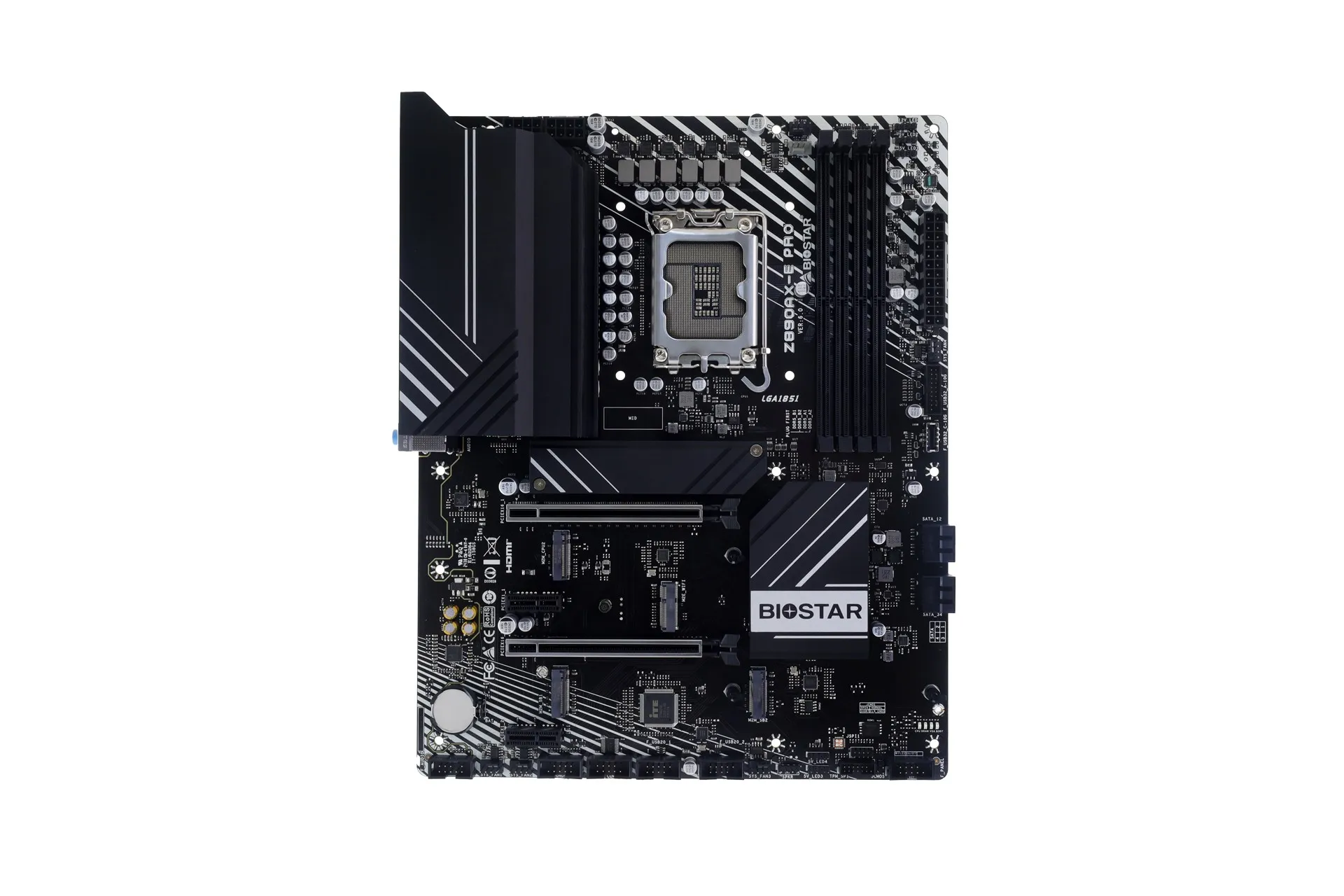 Placa de baza BIOSTAR Z890AX-E PRO/ 1851/ Z890/ DDR5 / ATX