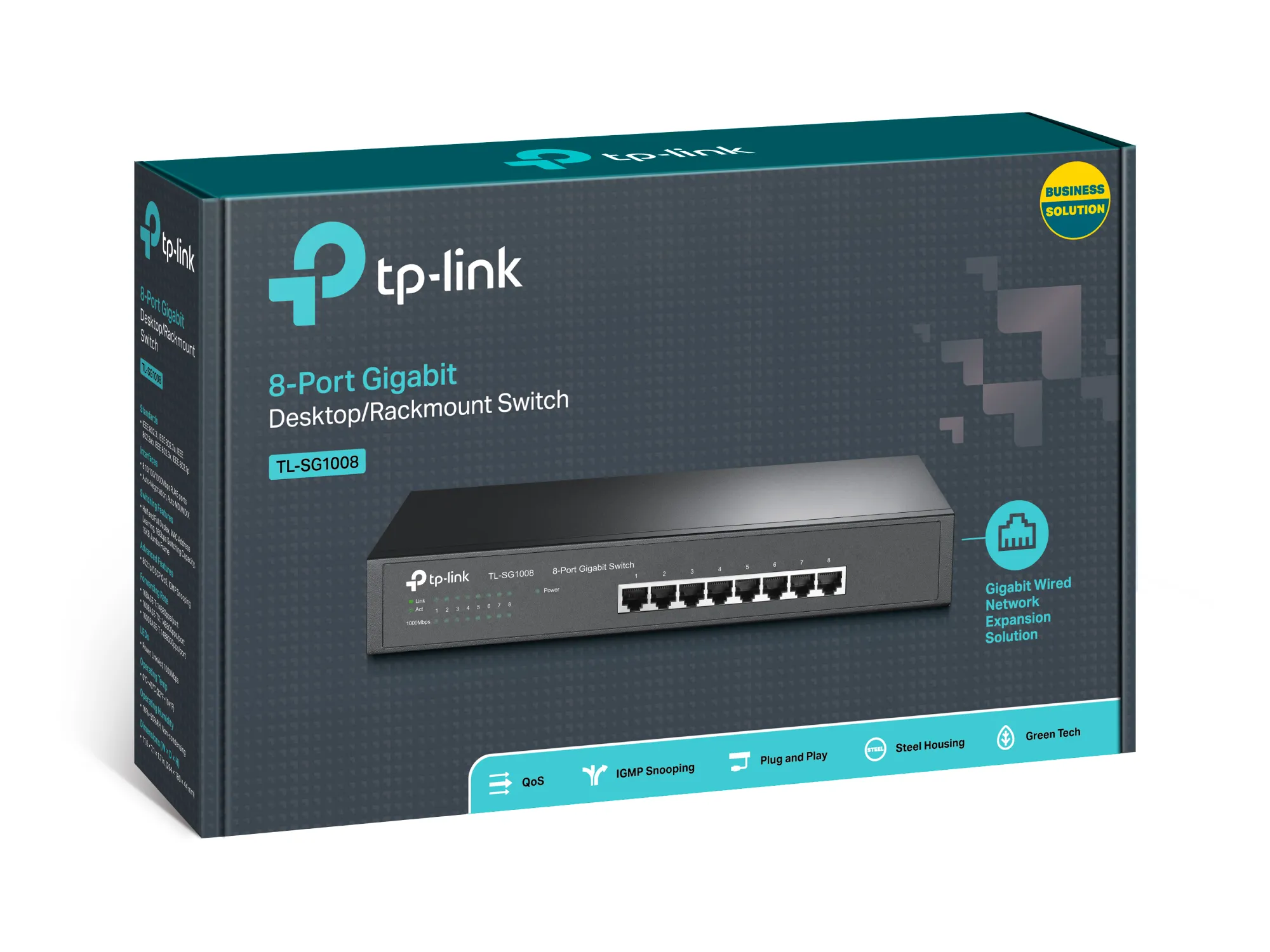 Switch TP-LINK TL-SG1008 / 8 port / Gigabit