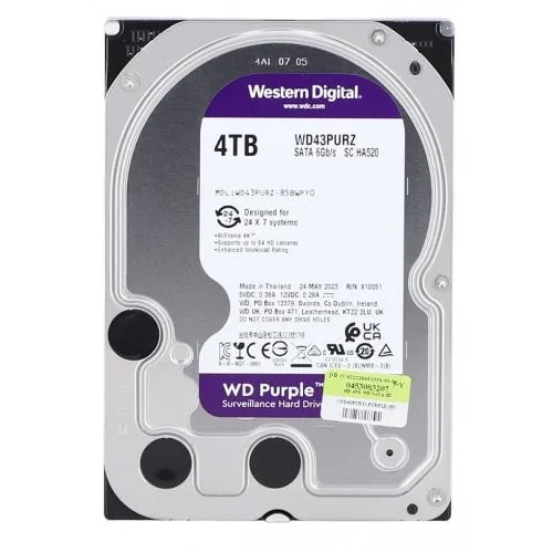 3.5” HDD Western Digital Caviar Purple WD43PURZ / 4TB / IntelliPower / 256MB