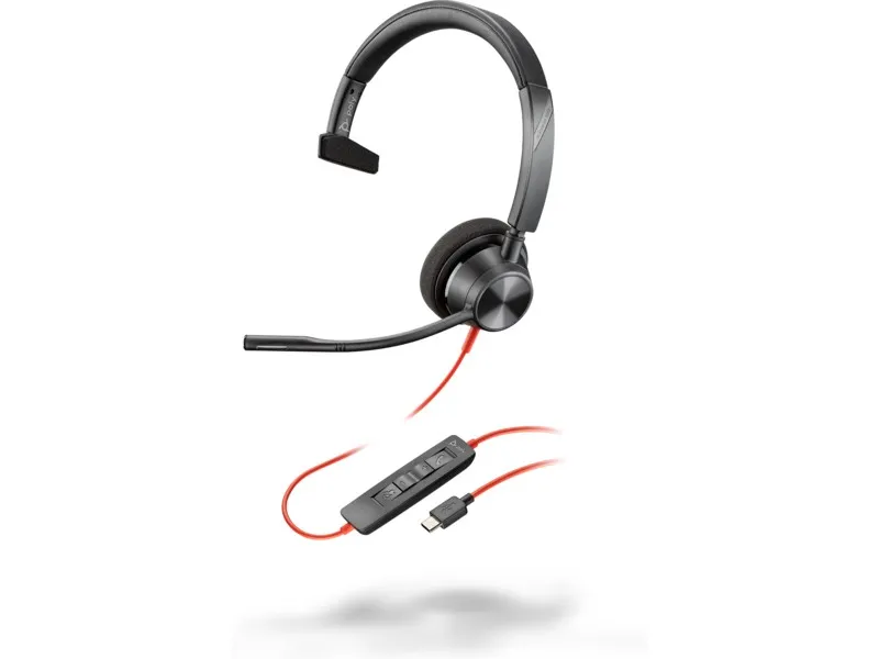Casti Poly Blackwire 3310 / USB-C / Black