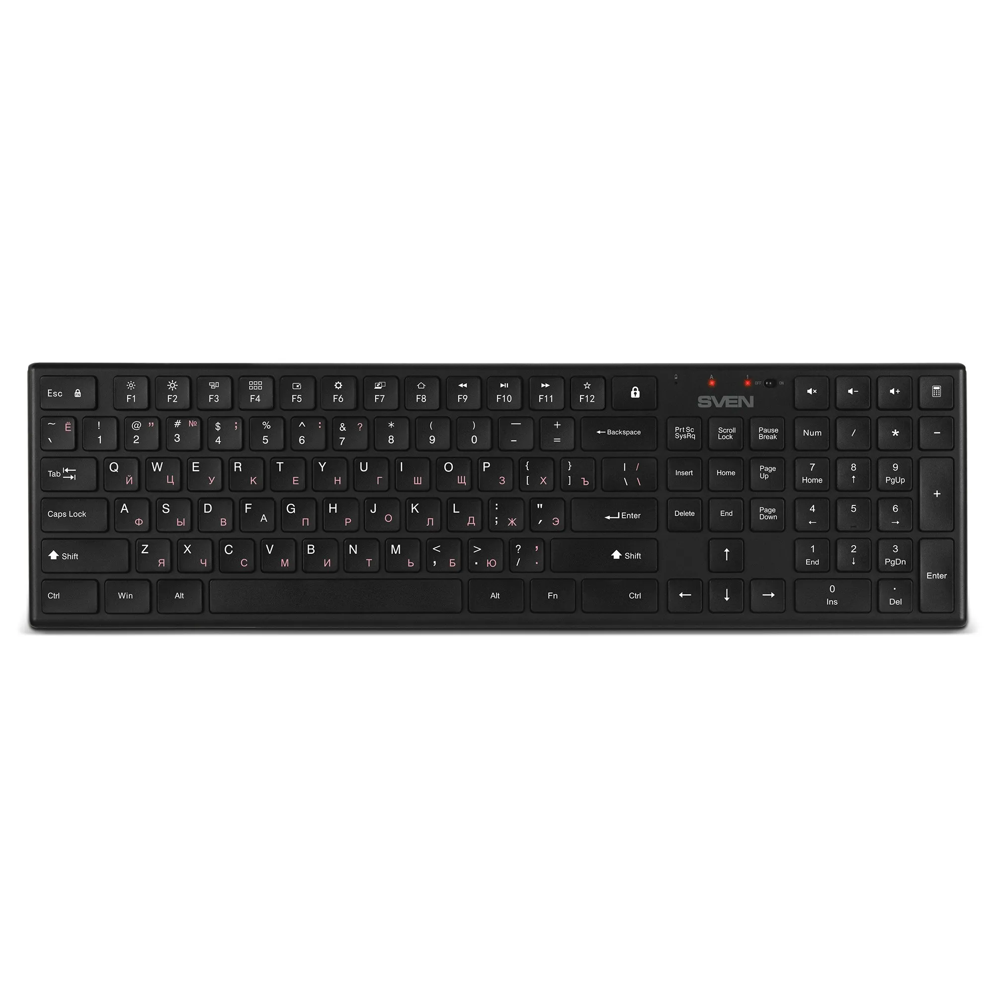 Tastatura cu mouse Wireless SVEN KB-C2550W, Black