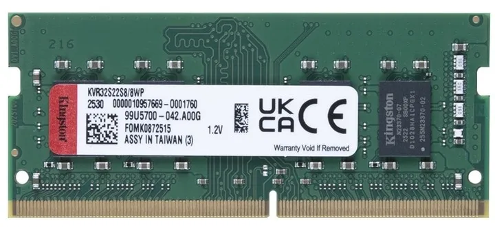 Memorie operativa SODIMM Kingston ValueRam 3200 MHz 16GB