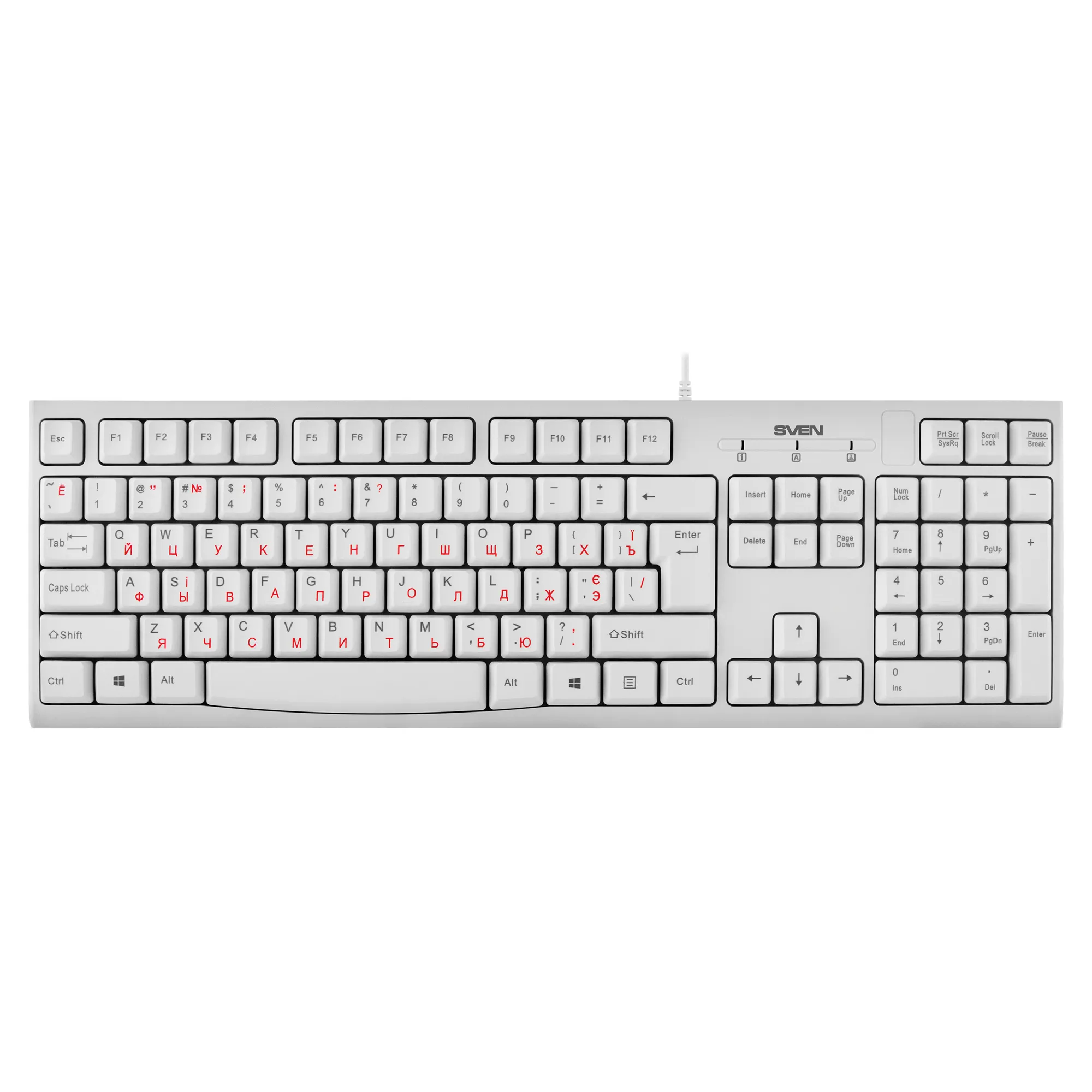Tastatura SVEN KB-S300 / USB / White