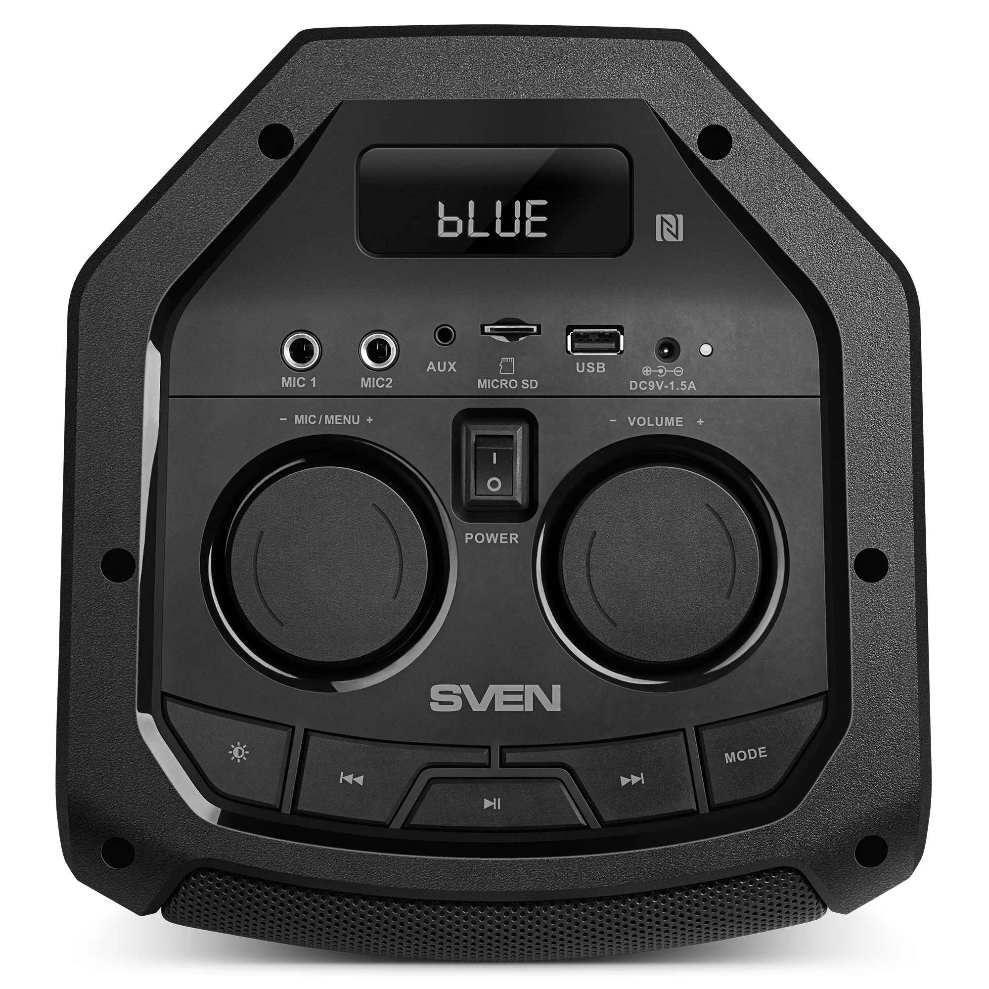 Boxa portabila SVEN PS-710 Black / 100W / Bluetooth / NFC / FM tuner / USB / microSD