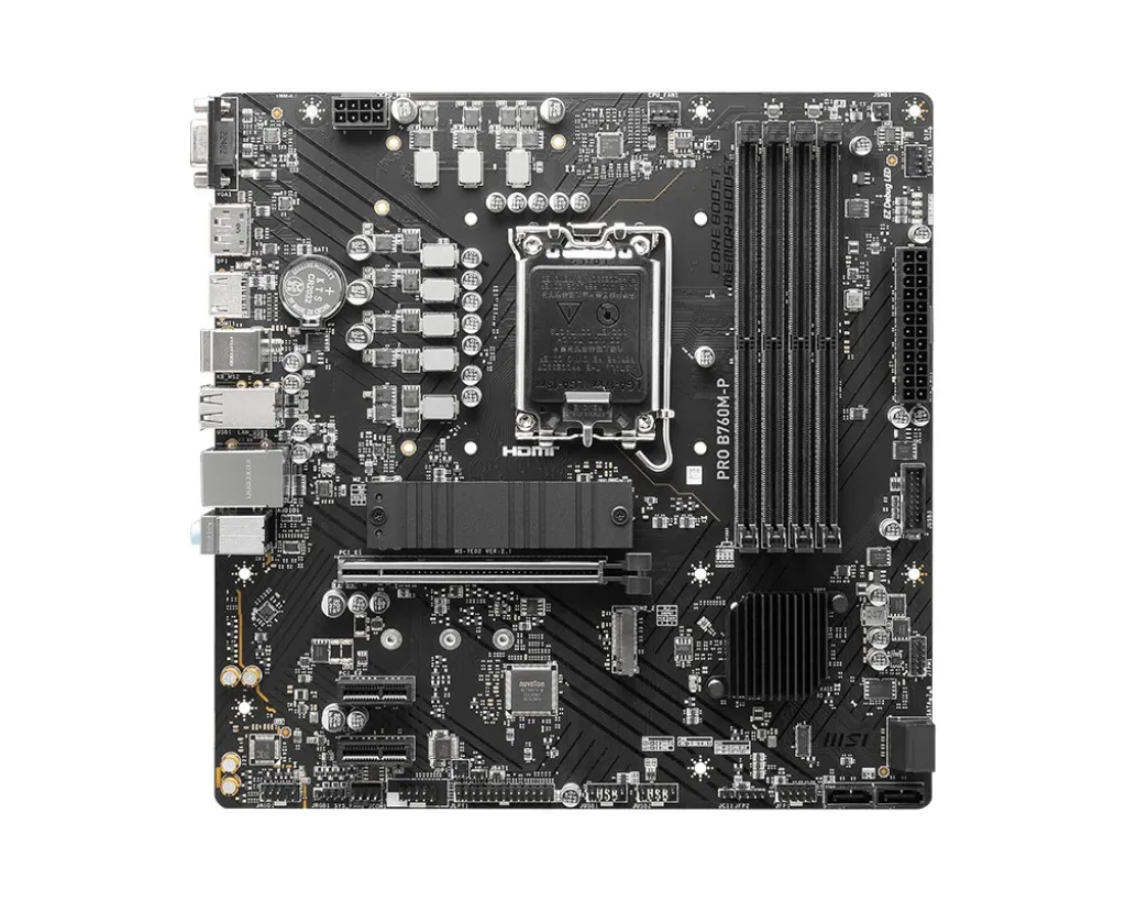 Placa de baza MSI PRO B760M-P / 1700 / B760 / DDR5 / mATX