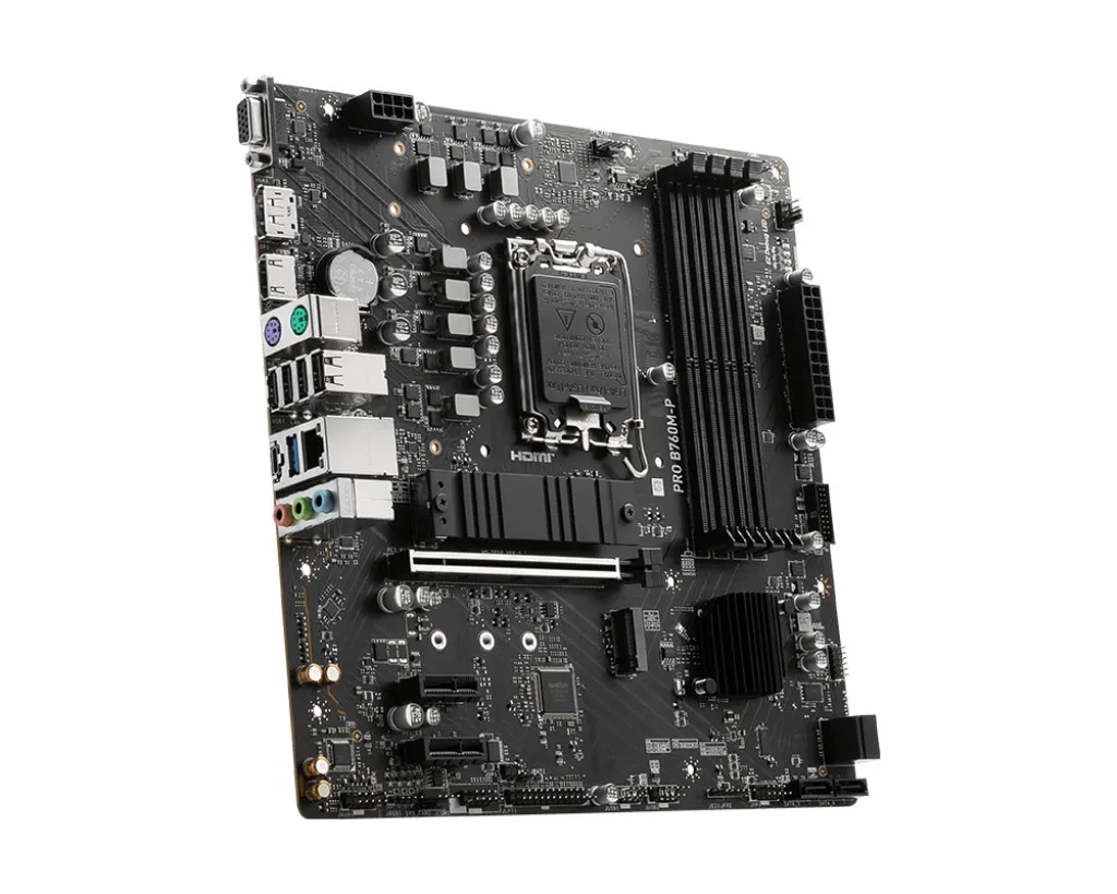 Placa de baza MSI PRO B760M-P / 1700 / B760 / DDR5 / mATX