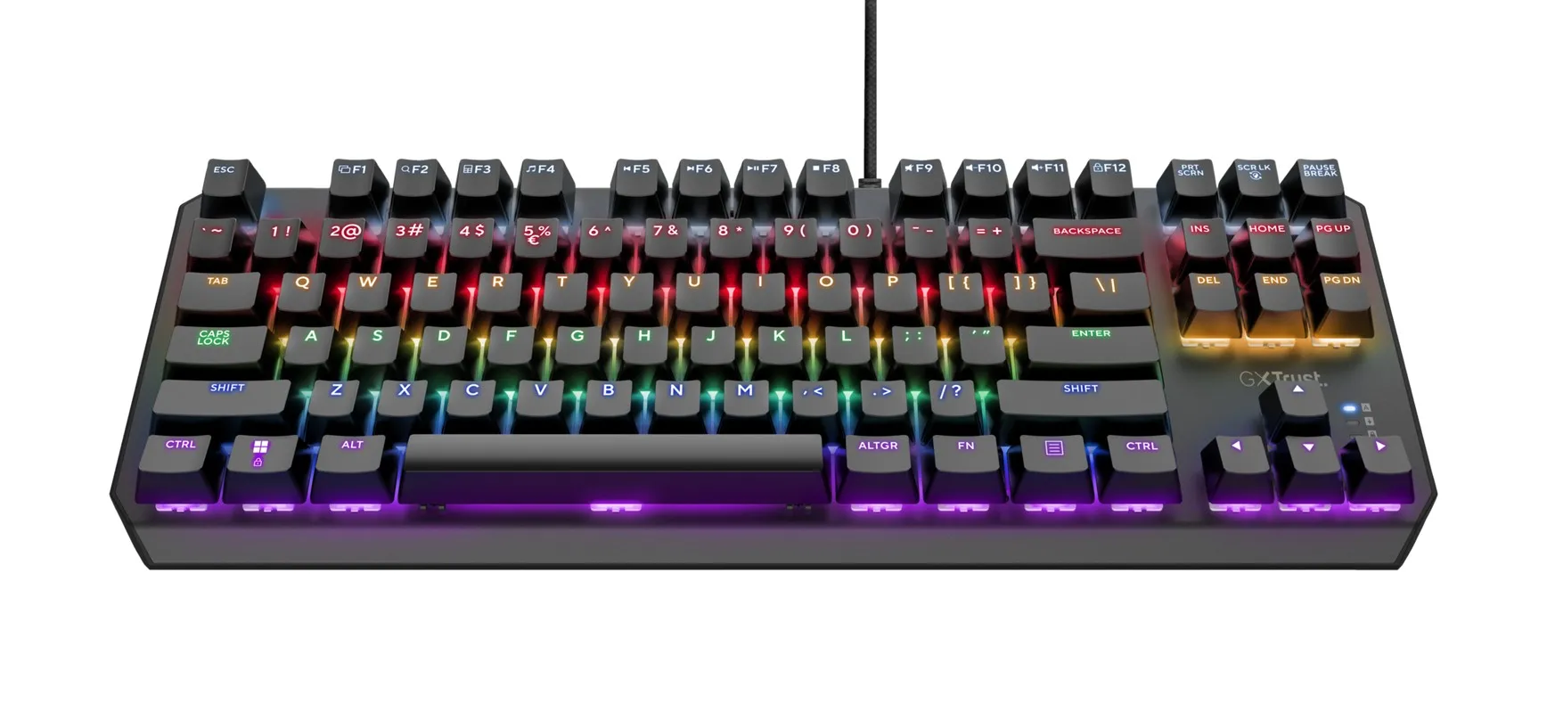 Tastatura Gaming Trust GXT 834 CALLAZ TKL, USB, Black