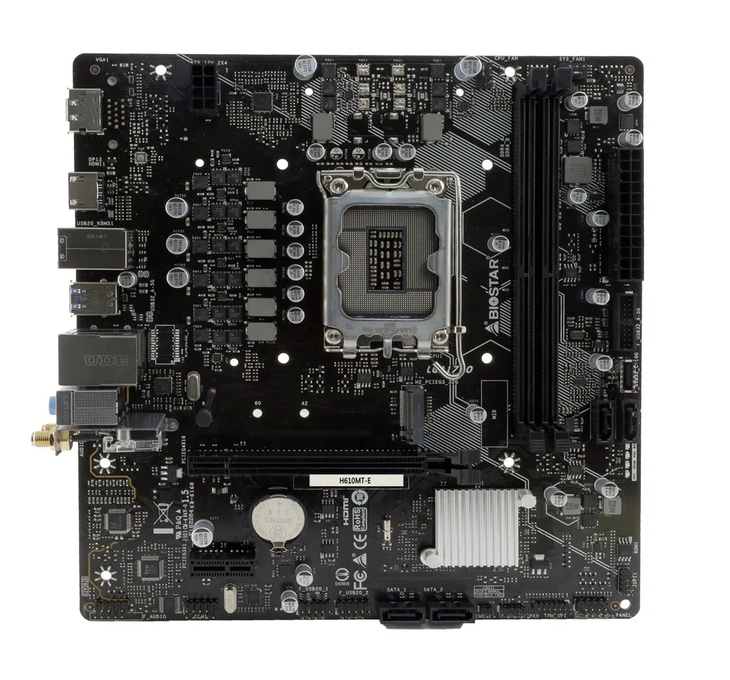Paca de baza BIOSTAR H610MT-E / Socket 1700 / Intel H610 / mATX