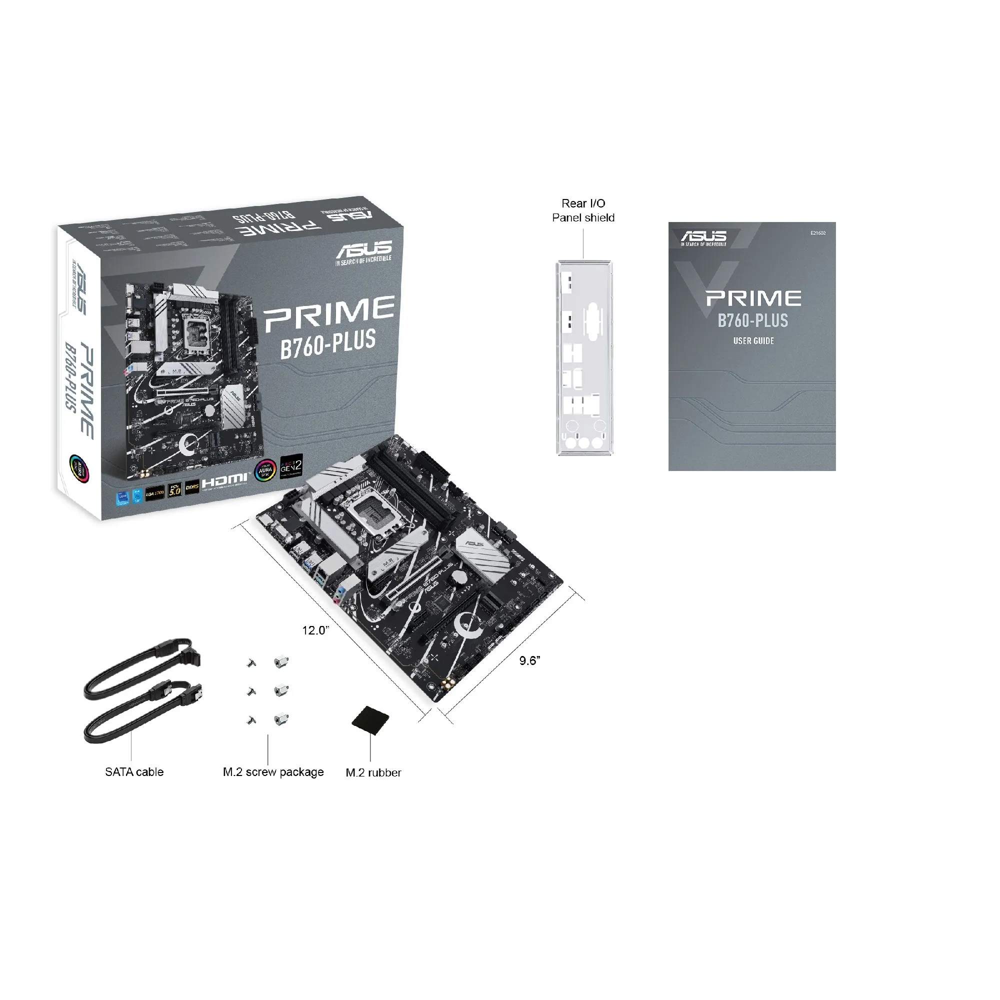 Placa de baza ASUS PRIME B760-PLUS / 1700 / B760 / DDR5 / ATX