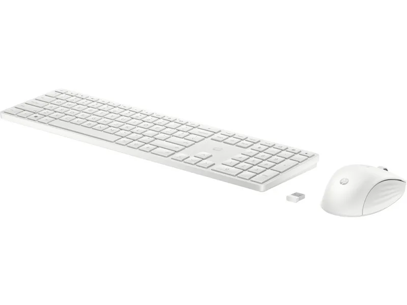 Tastatura si mouse Wireless HP 650, White