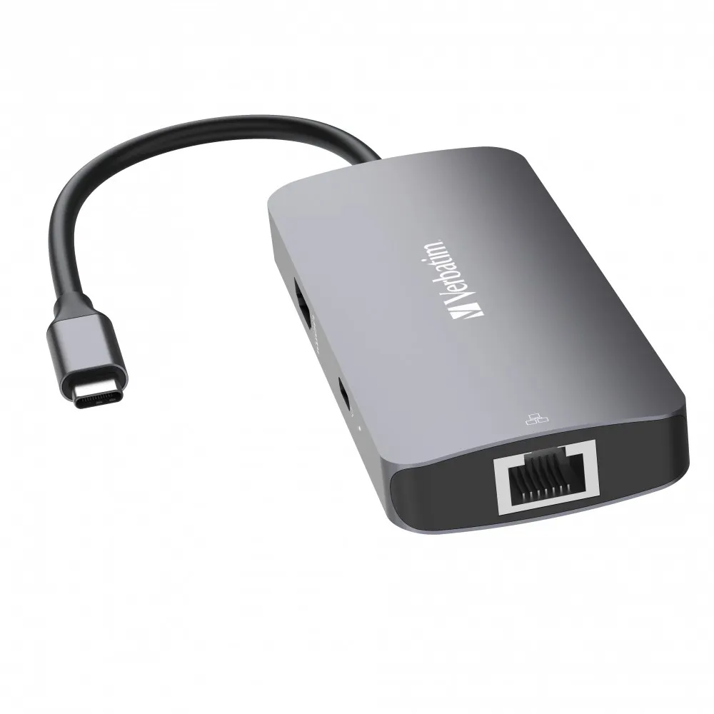 Adaptor Multiport Verbatim CMH-05/ USB-C/ 2xUSB-A 3.0/ 1xUSB-C (PD 100w)/ HDMI/ RJ45