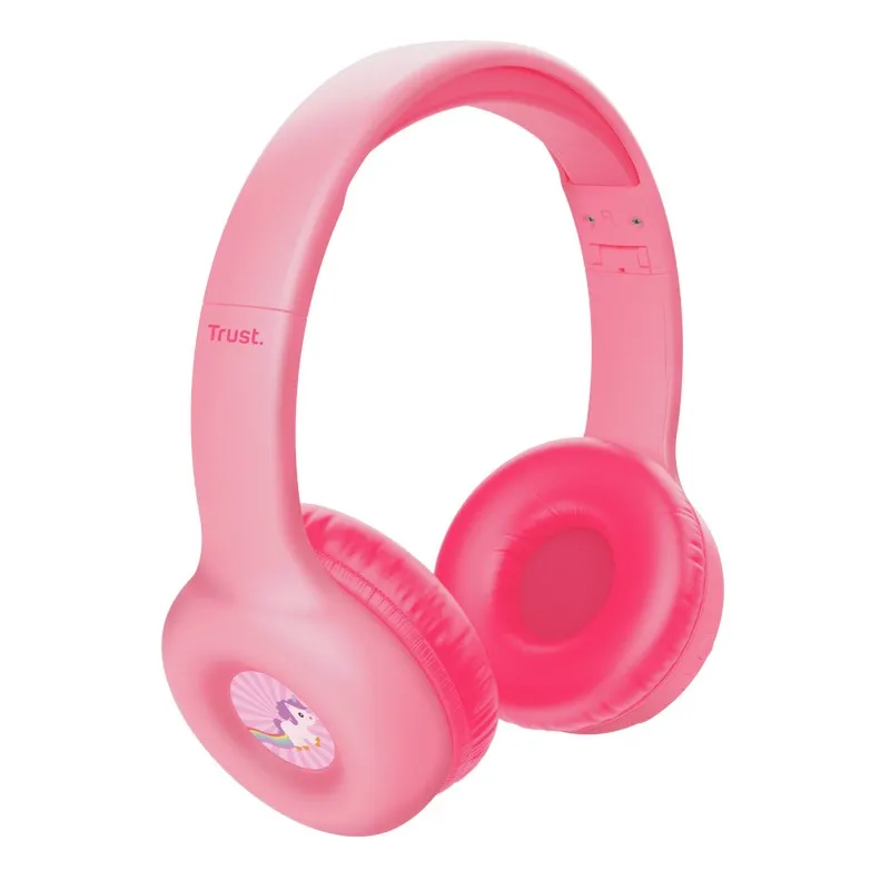 Casti Wireless pentru copii Trust NOUNA, Pink