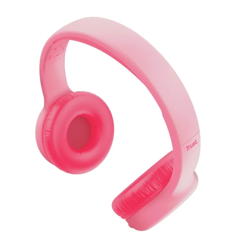 Casti Wireless pentru copii Trust NOUNA, Pink