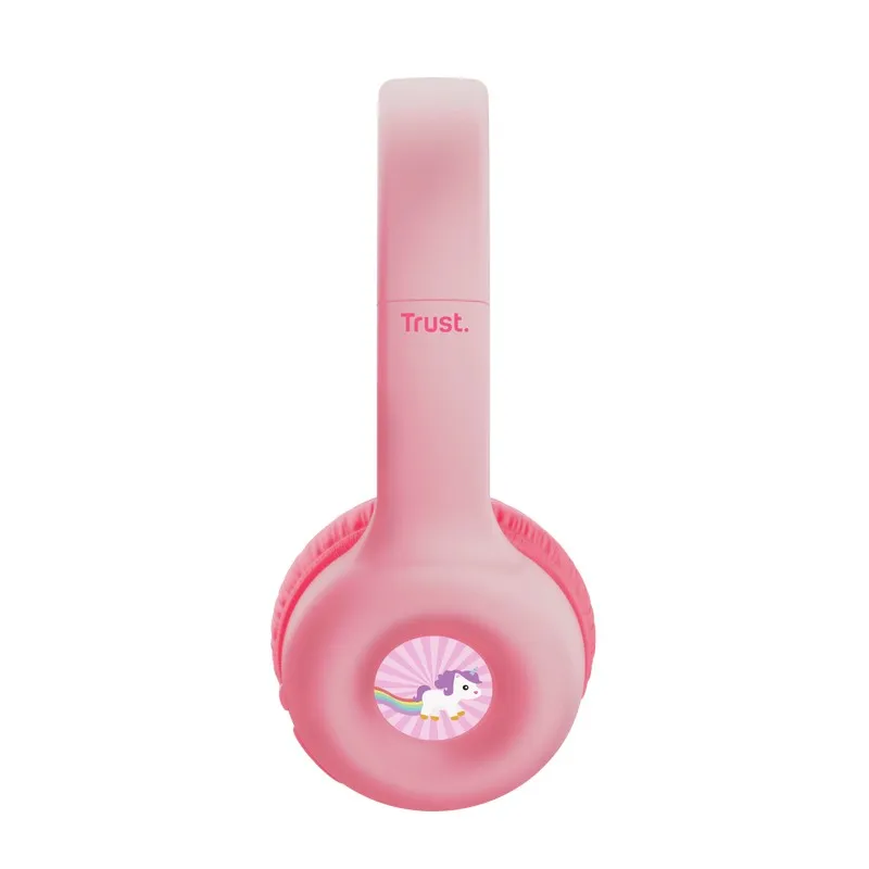 Casti Wireless pentru copii Trust NOUNA, Pink